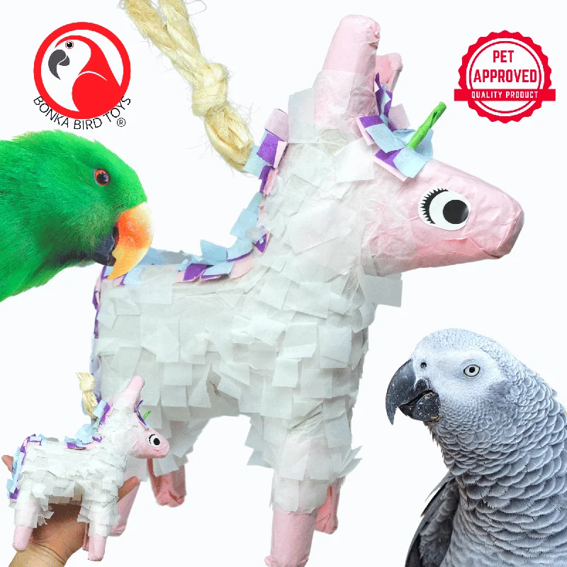 best parrot training stand 2622 Foraging Unicorn Donkey Pinata