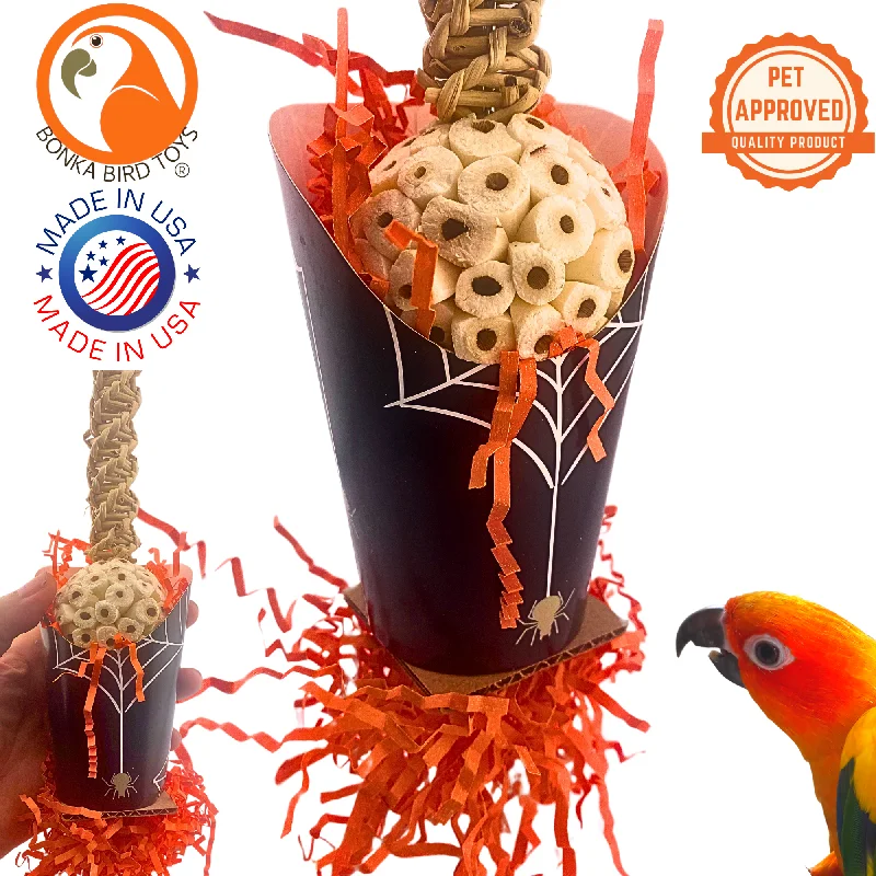 bird cage with seed guard 2707 Halloween Spider Cup