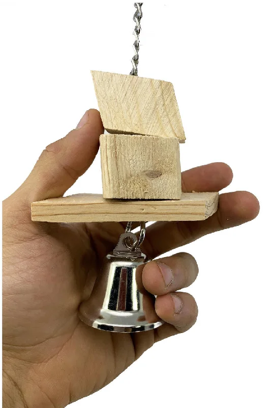 interactive dog toys for boredom 3014 Natural Block Bell
