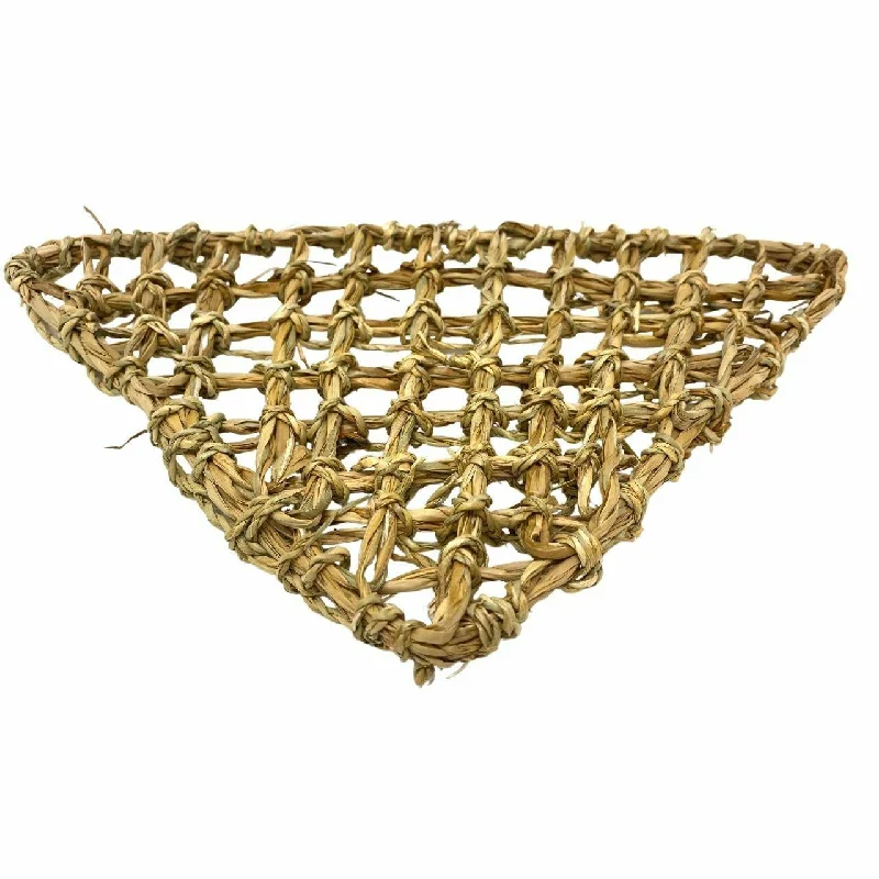 best small dog harness no-pull 3731 Woven Triangular Seagrass Mat 12x8x8