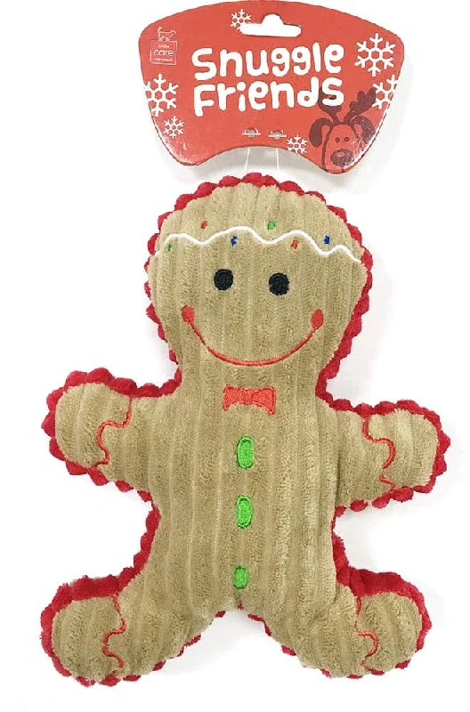 durable dog frisbee soft Snuggle Friends Christmas Gingerbread Man