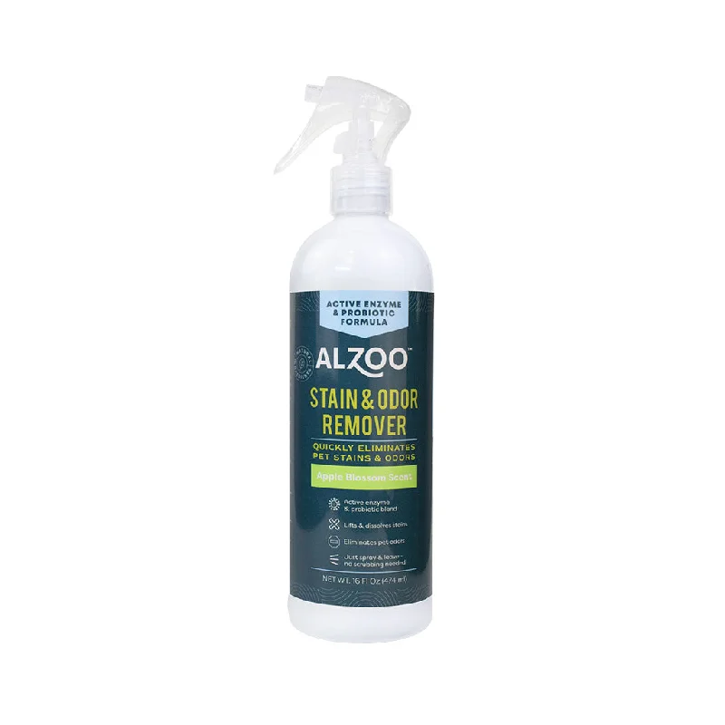 non-toxic reptile decor cave Alzoo Stain & Odor Remover Apple Blossom Scent Spray