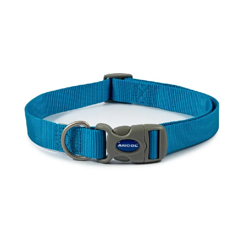 chew resistant dog bed tough Ancol Dog & Puppy Collars Nylon Blue 3 Sizes