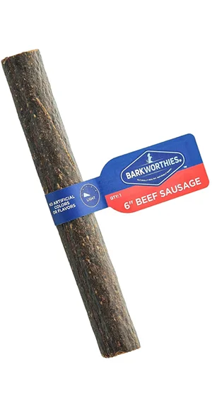 heated cat house outdoor Barkworthies 6" Beef Sausage