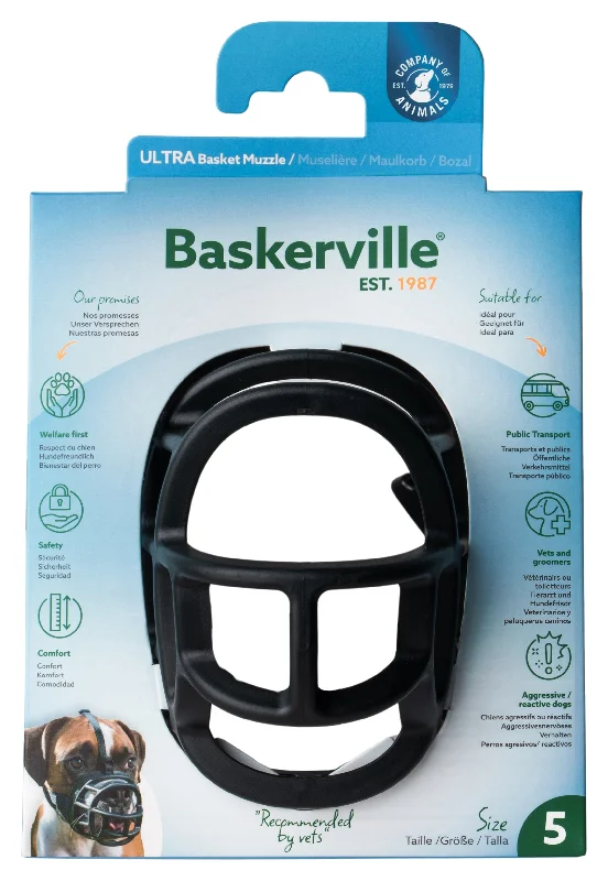 waterproof dog training whistle Baskerville Ultra Basket Muzzle Size 5