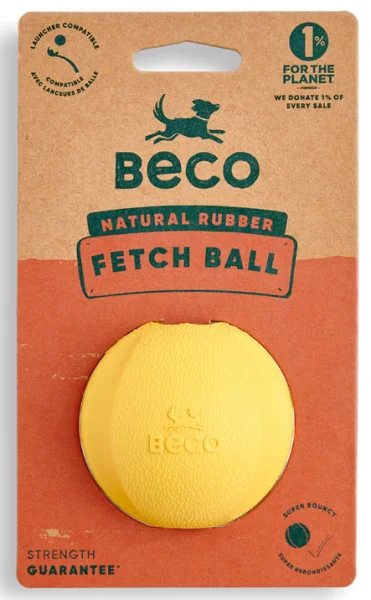 interactive laser toy for cats Beco Fetch Ball Yellow