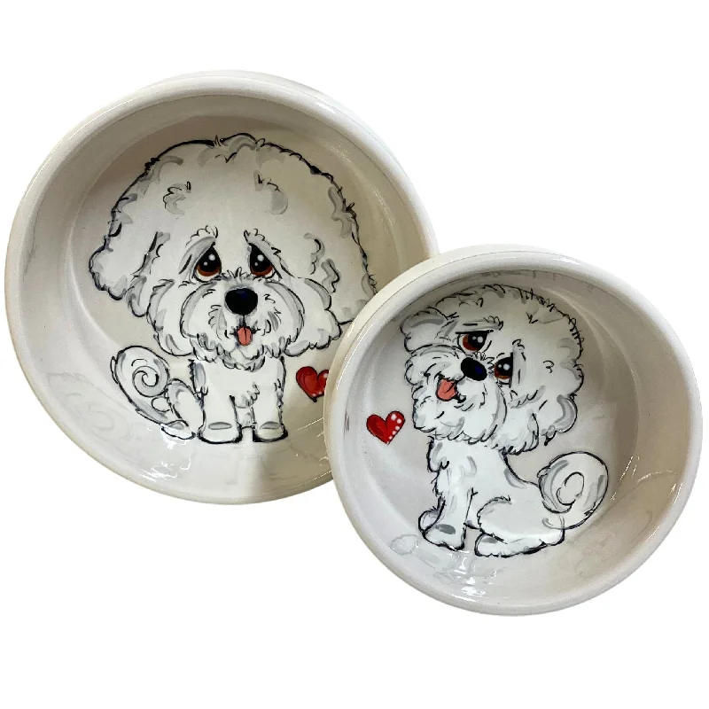 best automatic bird feeder outdoor Bichon Frise Bliss Bowl Set