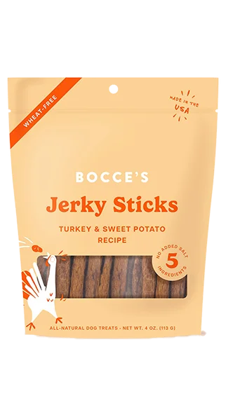 best flea treatment for rabbits Bocce's Bakery Grazers Jerky Sticks: Turkey & Sweet Potato