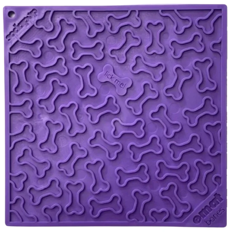 no-slip dog food bowl silicone base Bones eMat Enrichment Lick Mat