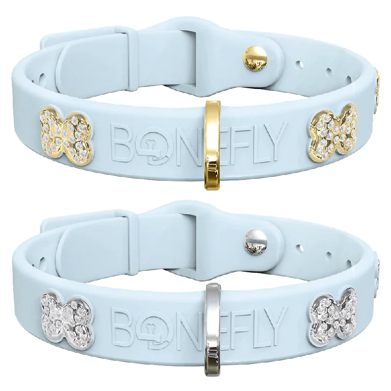 dog treat pouch with belt clip Boneflex Crystal Dog Collar