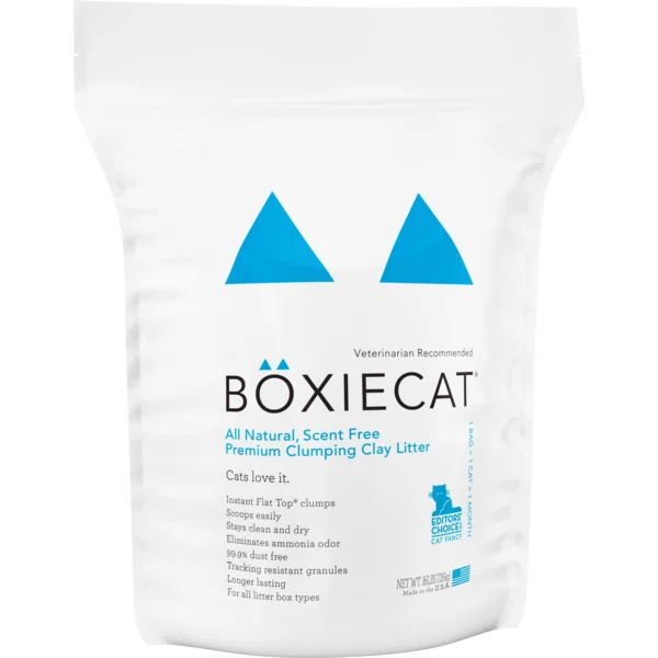 self-watering cat bowl gravity-fed Boxiecat Scent Free cat litter