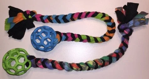 ferret hammock soft fleece Braided Tugs with Balls