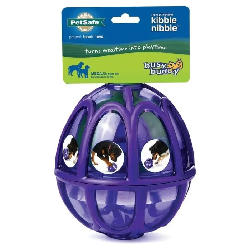 extra-soft plush dog blanket Busy Buddy Dog Toy Kibble Nibble Feeder Ball Purple
