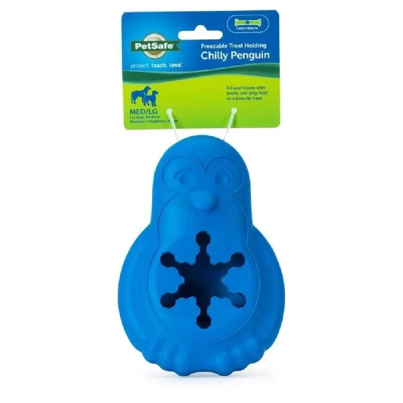 retractable dog lead extra strong Busy Buddy Penguin Dog Toy Blue