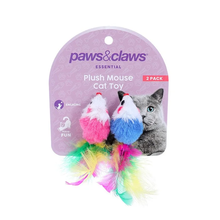 best eco-friendly dog shampoo organic Plush Mouse Cat Toy, 2pk