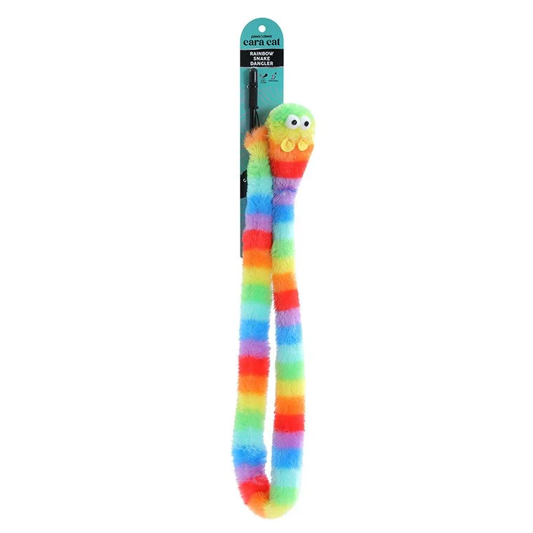 indestructible chew toys for aggressive dogs Cara Cat Rainbow Snake Dangler