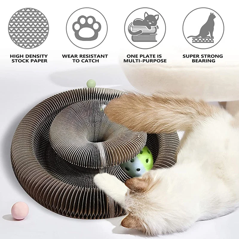 aquarium background double-sided Cat Scratching Board with Ball