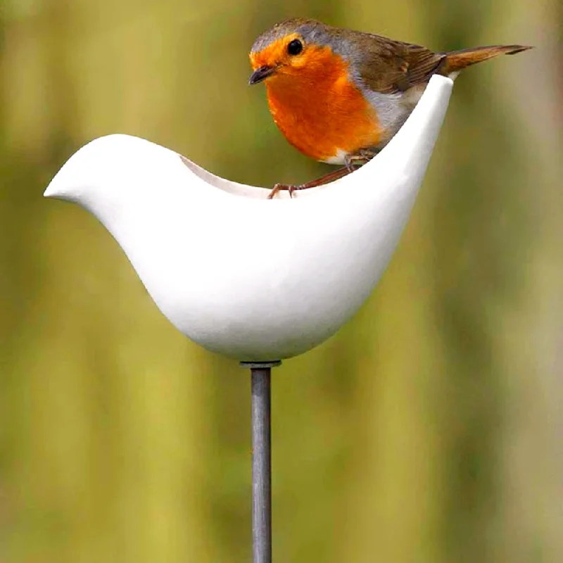 automatic fish feeder vacation Ceramic Garden Bird Seed Feeder
