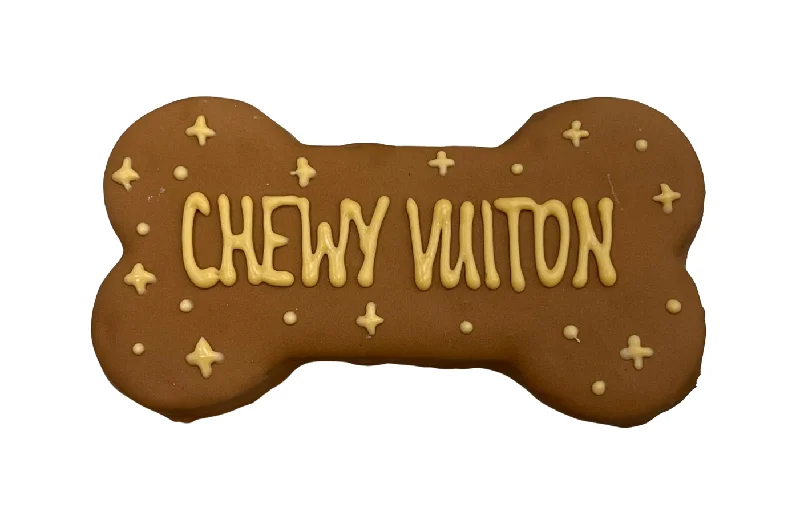 dog training clicker ergonomic Chewy Vuiton Bone (Brown)