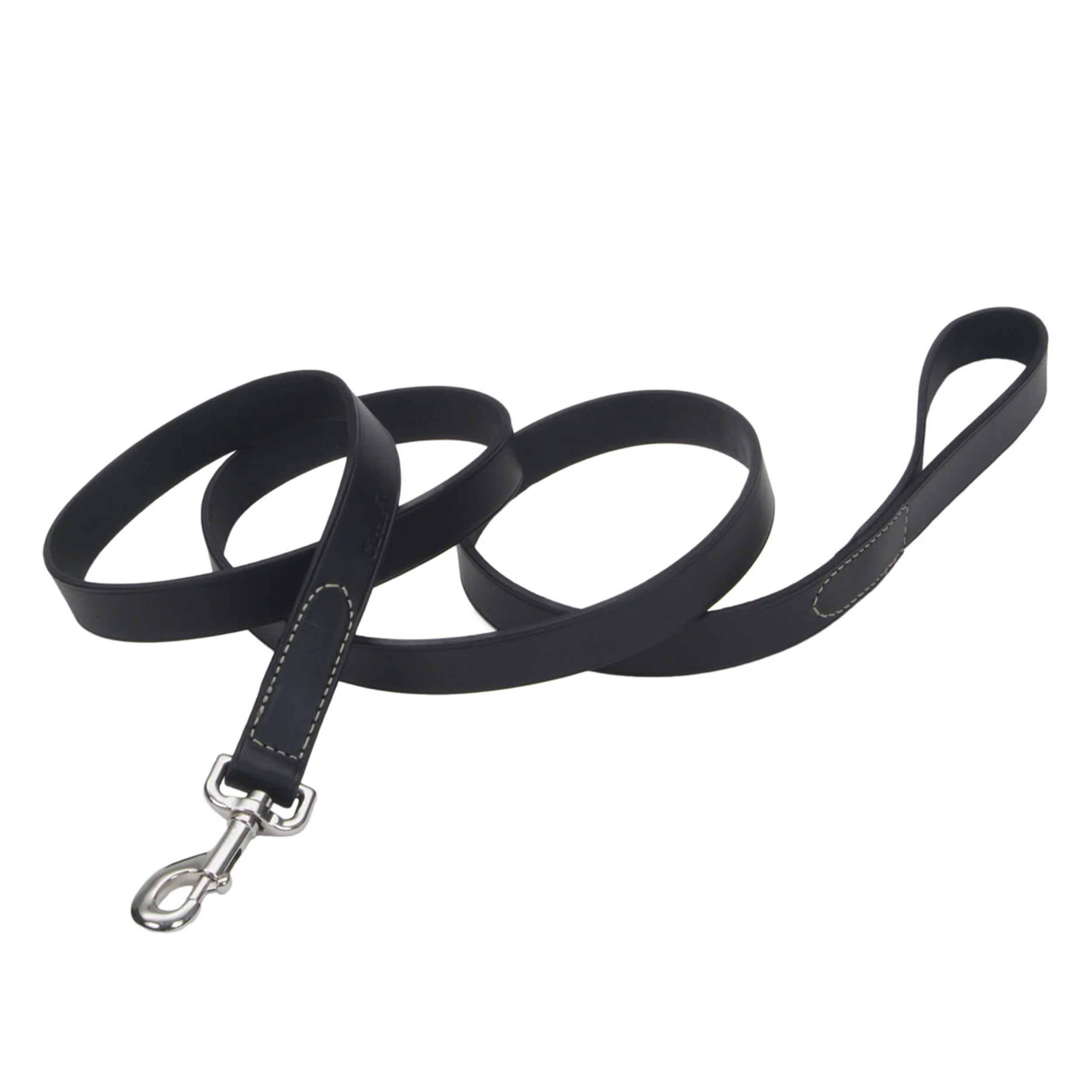 best dog brush for double coat Circle T Oak Tanned Leather Dog Leash, Black 6 Foot