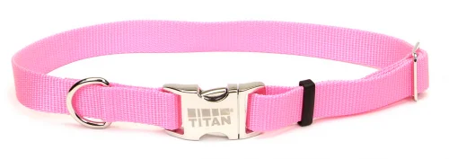 small dog raincoat reflective Coastal Pet Products Titan Metal Buckle Adjustable Nylon Small and Medium Dog Collar