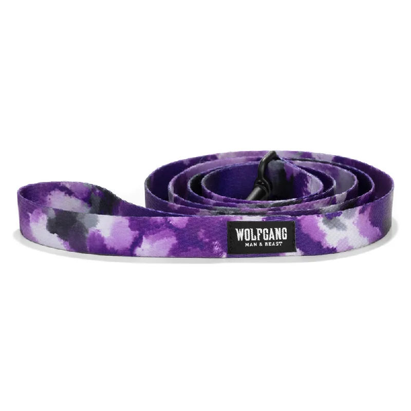 eco-friendly dog poop bags biodegradable Coastal Wolfgang Man & Beast Purple Tiedye Leash