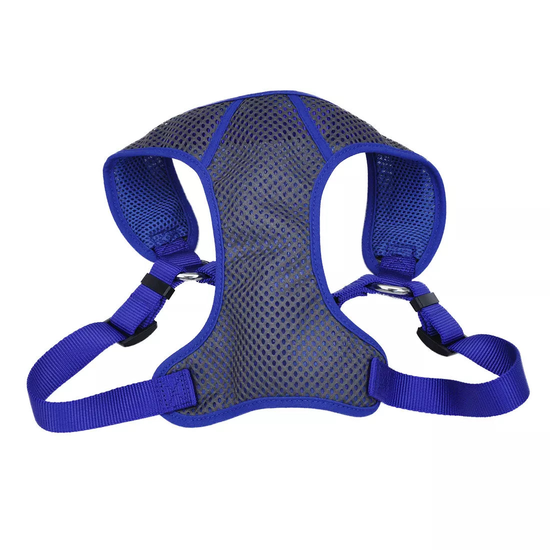 dog toothpaste natural ingredients Comfort Soft Sport Wrap Adjustable Grey with Blue Dog Harness