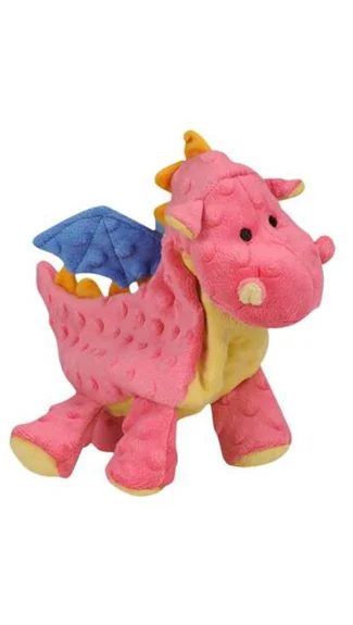 automatic dog feeder programmable goDog Dog Toy: Dragon (Coral)