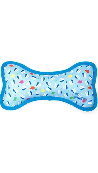 retractable dog leash for medium dogs The Worthy Dog Tough Toy: Birthday Bone (Blue)