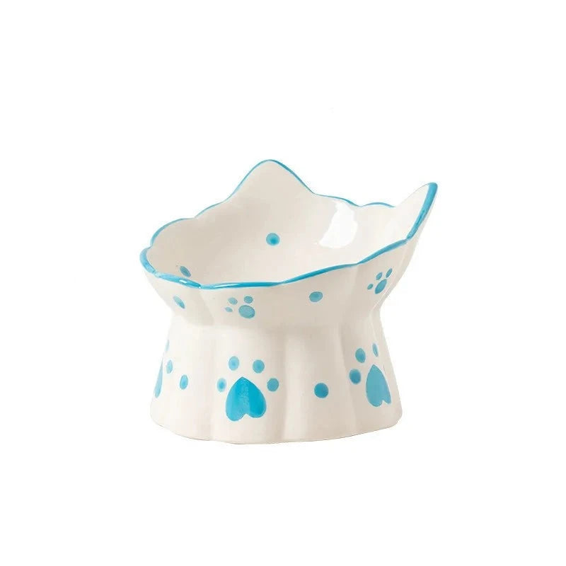 easy-clean bird cage with tray Cute Paw Print Bowl