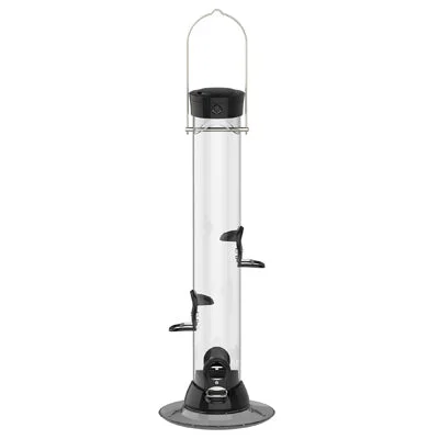automatic pet feeder with timer Droll Yankees Onyx Clever Clean Wild Bird 2 lb. Polycarbonate Tube Bird Feeder 4 ports automatic pet feeder with timer Droll Yankees Onyx Clever Clean Wild Bird 2 lb. Polycarbonate Tube Bird Feeder 4 ports