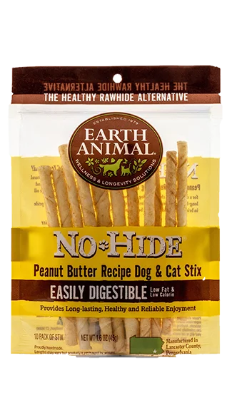 best travel litter box for cats Earth Animal No Hide Stix: Peanut Butter