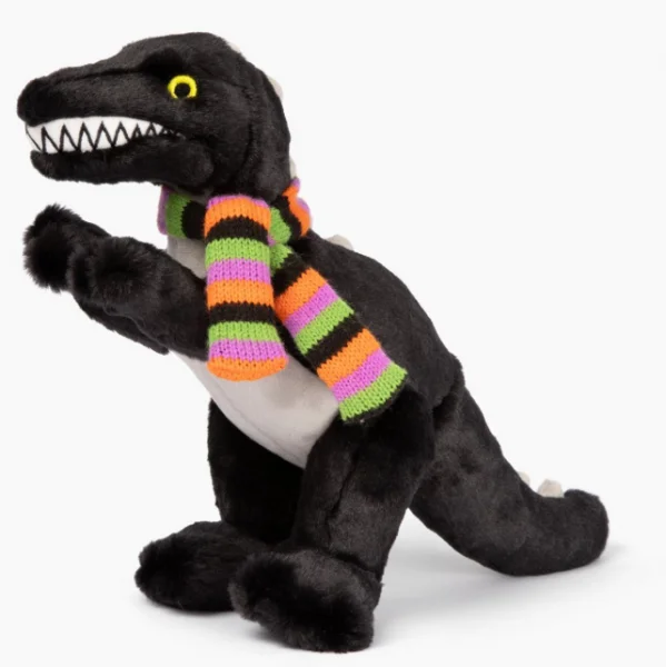 indestructible dog chew ball Fluff & Tuff Rocky T Rex