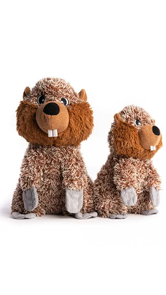 bird swing perch for parrots fabdog Toy: Fluffy Beaver