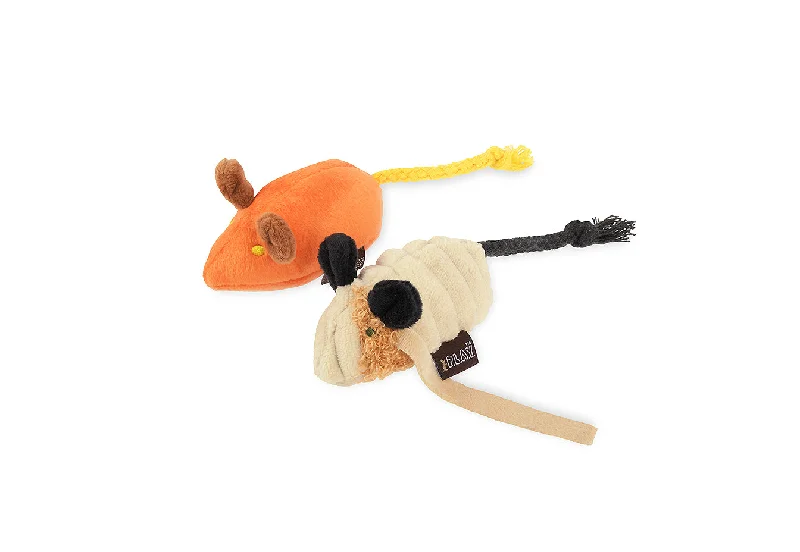 bird perches natural wood Feline Frenzy Menacing Mice Toy Set