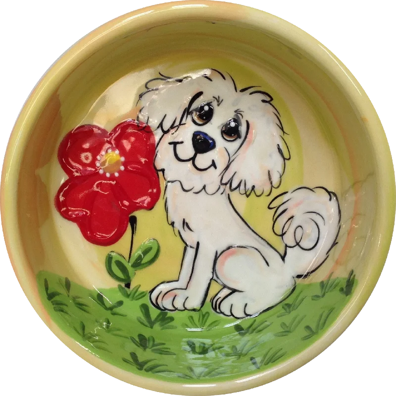 chew-resistant guinea pig hideout Flower Garden | Maltese Dog Bowl