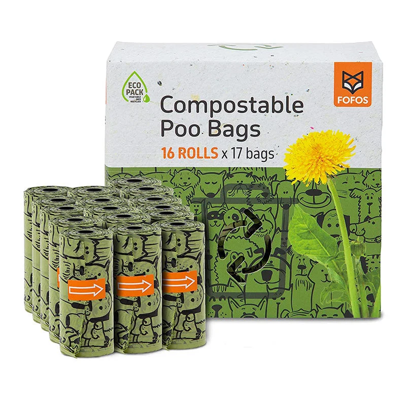 easy-clean bird cage with tray FOFOS Poop Bags 16 Rolls
