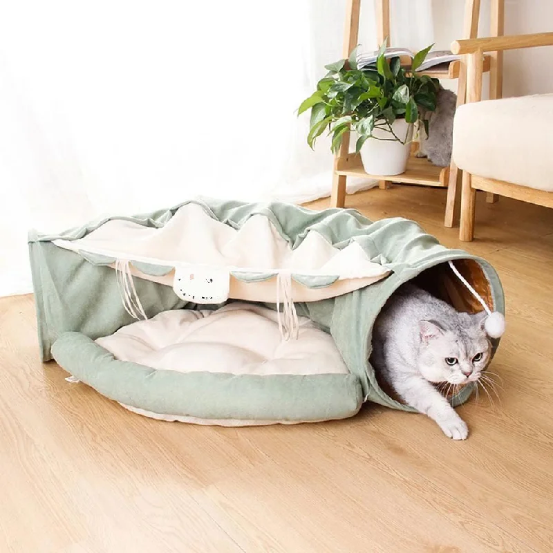 waterproof dog leash with handle Foldable Cat Tunnel, Cat Villa Detachable Bed