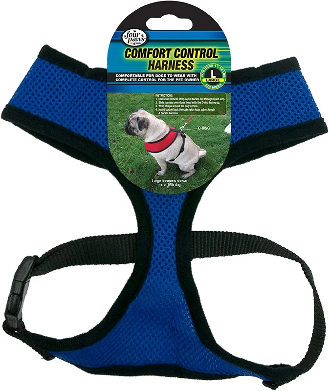 breathable pet carrier backpack Four Paws Comfort Control Dog Harness Blue 1ea/Extra Large breathable pet carrier backpack Four Paws Comfort Control Dog Harness Blue 1ea/Extra Large