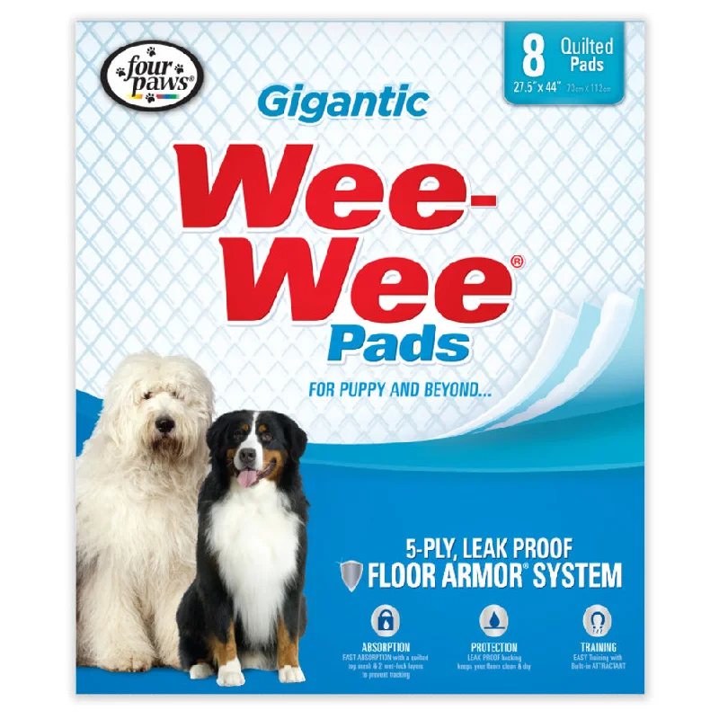 puppy chew deterrent spray Four Paws Wee-Wee Giant Puppy Housebreaking Pads