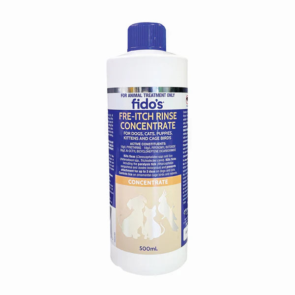 parrot cage with rolling stand Fidos Fre-Itch Rinse Concentrate 500ml