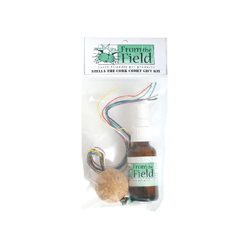 best bird toys for parrots From the Field Stella The Cork Comet & Catnip Spray Set