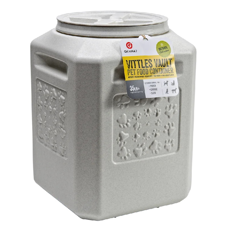 rabbit litter box with high walls Gamma2 Outback Vittles Vault Plus Pet Food Container