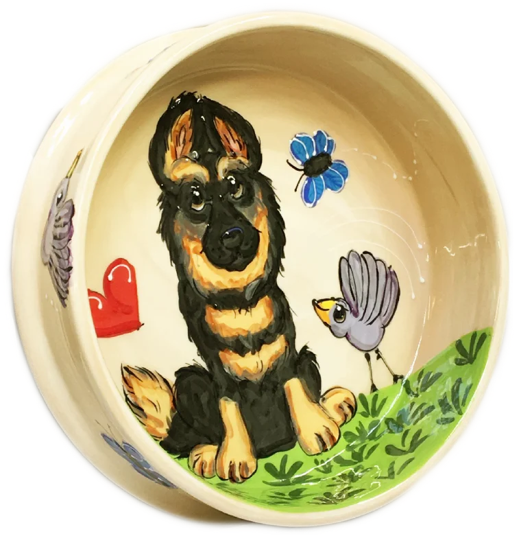 premium bird calcium perch German Shepherd Dog Bowl