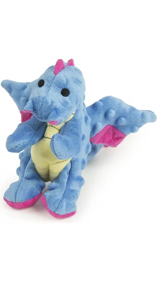 silent aquarium air pump goDog Dog Toy: Dragon (Blue)