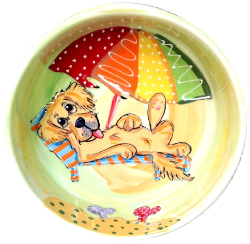 premium reptile basking rock Golden Retriever Dog Bowl