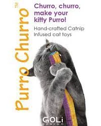 dog harness with handle for control Goli Cat Toy Purro Churro, Assorted, 18in