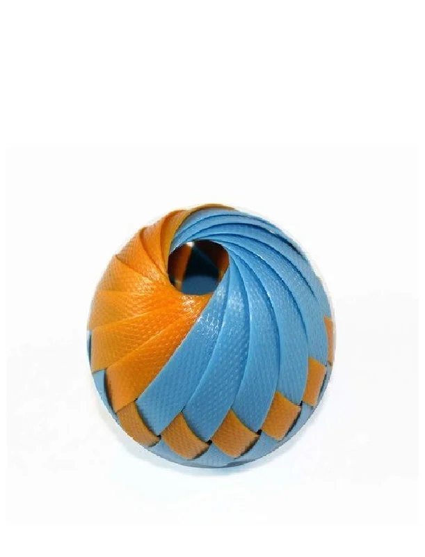 dog agility training set backyard Goli Roli Cat Treat Ball - Tangerine & Ice Blue, 2" dia.