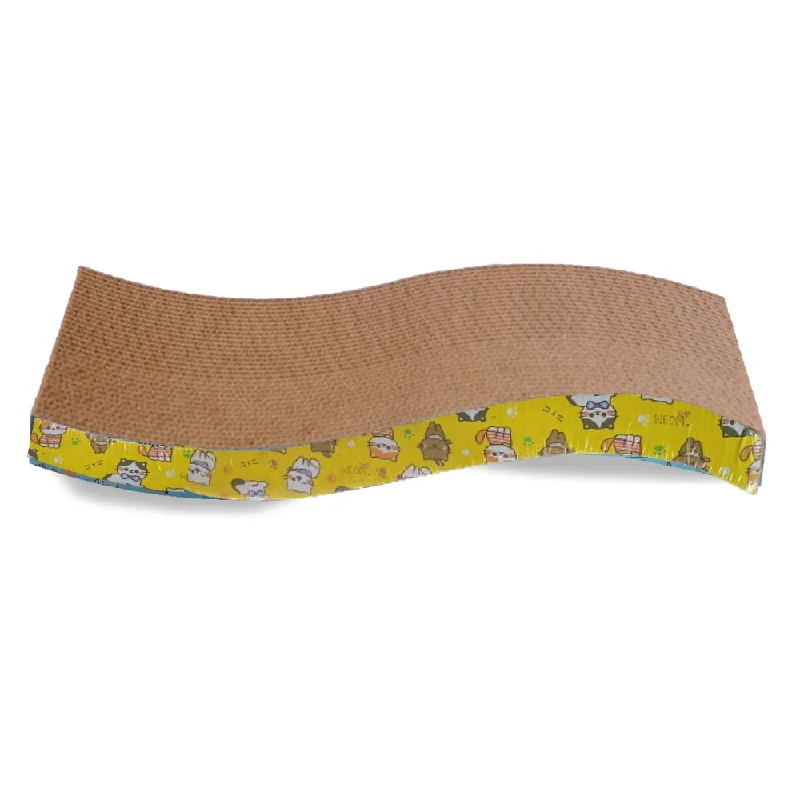 hamster wheel silent running Goofy Tails Scratcher for Cats (Yellow)