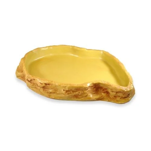 durable dog frisbee soft HabiStat Sandstone Feeding Dish, Extra Large